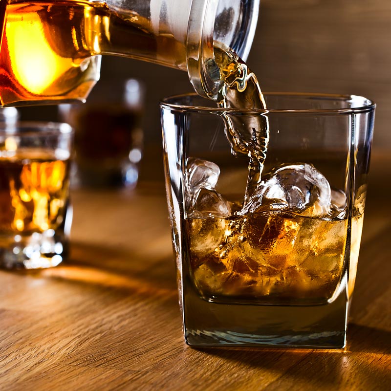 whiskey on the rocks